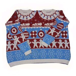 TOMS for Target 2-Headed‎ Wool Ugly Christmas Holiday Sweater One Size